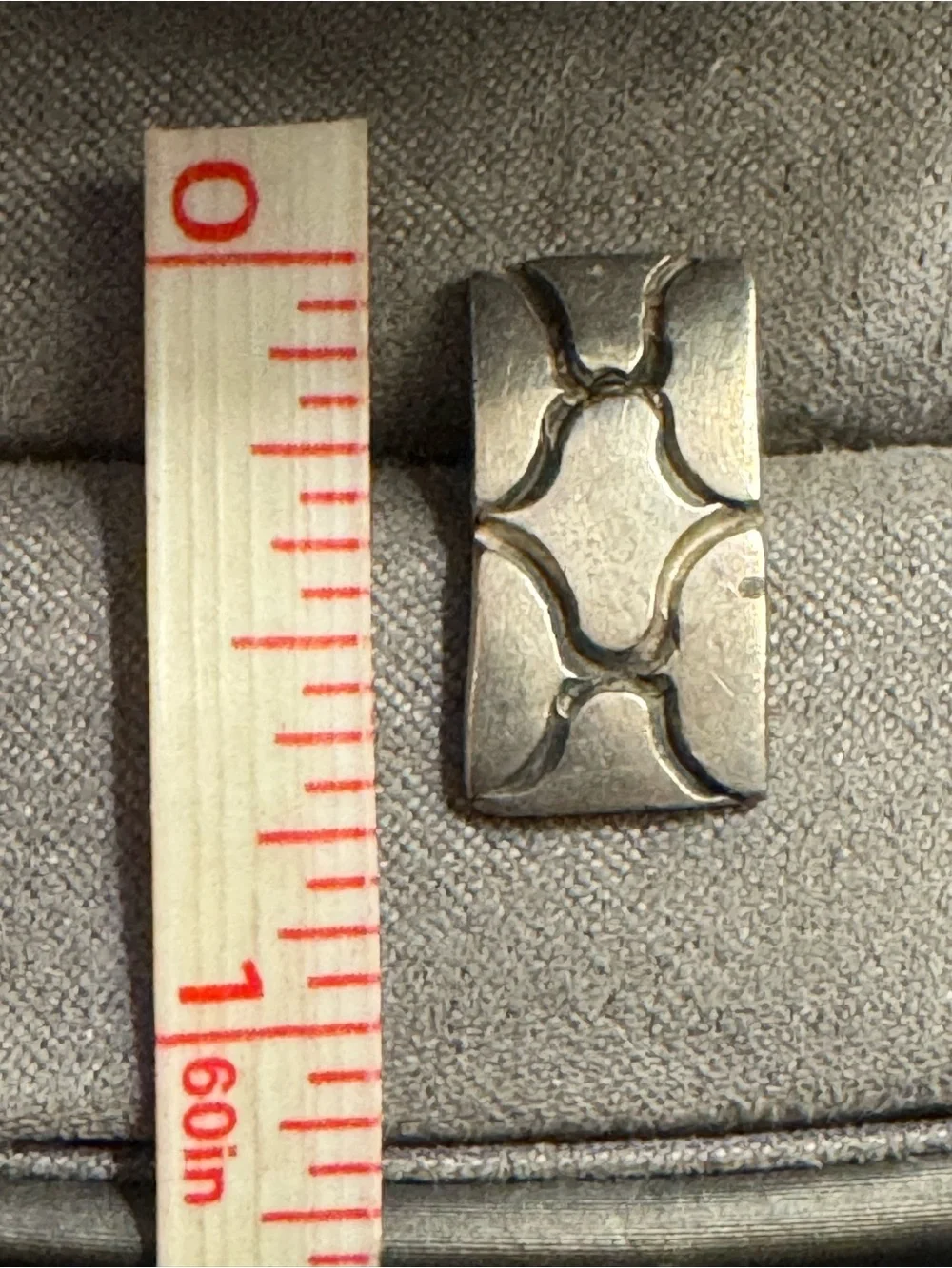 Vintage Taxco Mexico 925 Sterling Silver Modernist Geometric Stud Earrings